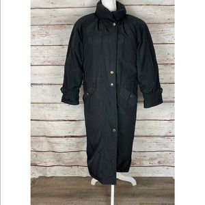 Cyclone Black Trench Puffer Jacket